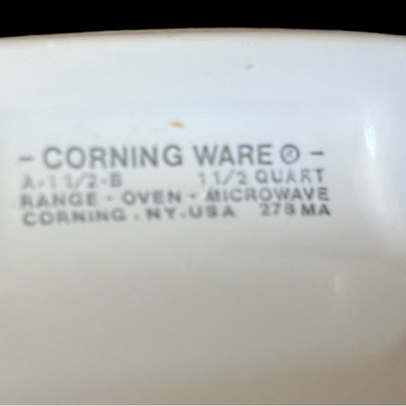 Corningware A-1 1/2-B white bakeware dish 1 1/2 quarts - Picture 6 of 9